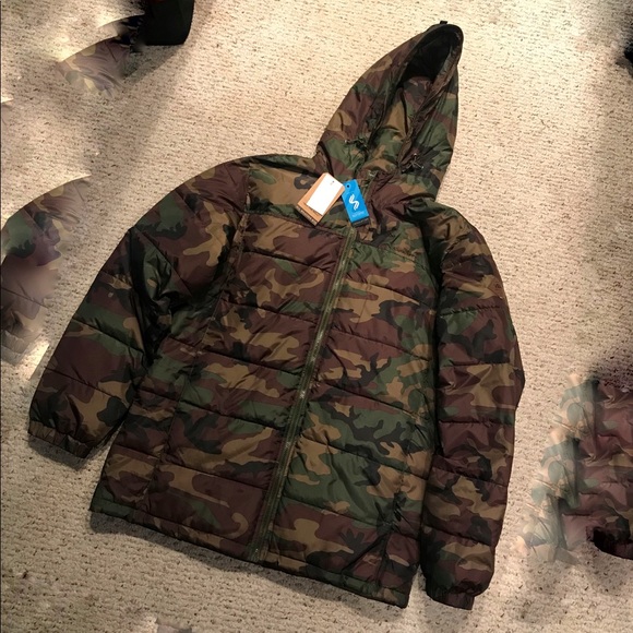 vans camo jacket mens